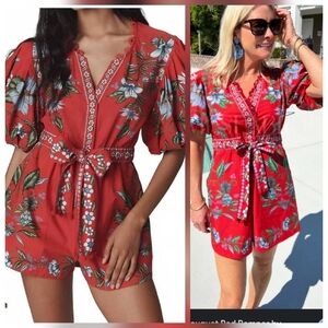 Farm Rio Red Romper